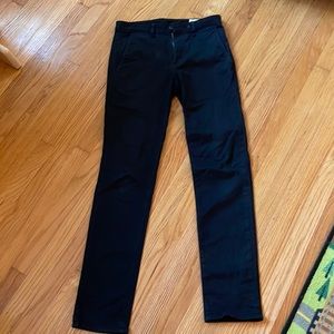 Men’s rag & bone New York Fit 2 midrise chino slim fit black dress pants size 30